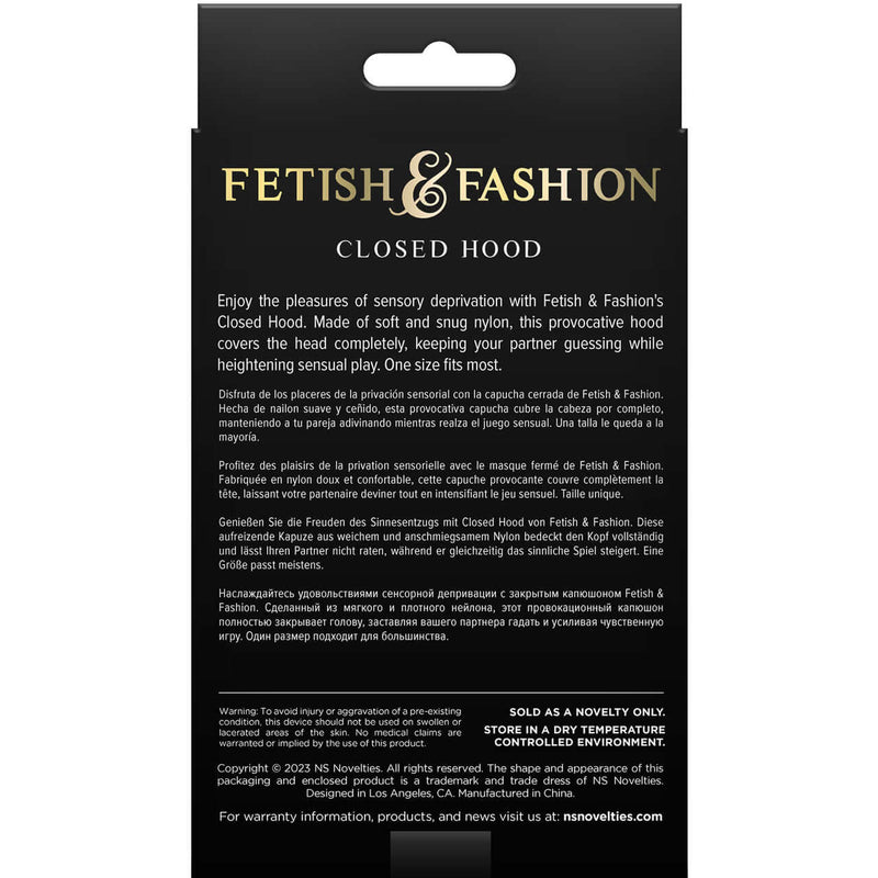 FETISH & FANTASY CLOSED HOOD BLACK-1