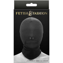 FETISH & FANTASY ZIPPERED MOUTH HOOD BLACK-1