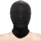 FETISH & FANTASY ZIPPERED MOUTH HOOD BLACK-0