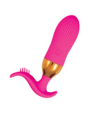 Nasstoys The Beat Magic Tickler Vibrating Plug Pink with textured base and remote control for G-spot stimulation.