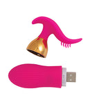 Nasstoys The Beat Magic Tickler Vibrating Plug Pink product image highlighting its design and features.