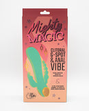 Natalie's Toy Box Mighty Magic Clit G-Spot Anal Vibrator packaging showcasing its features and design.