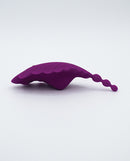 Natalie's Toy Box Shell Yeah Remote Panty Vibrator Purple in a whimsical shell design for discreet hands-free pleasure.