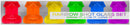 RAINBOW SHOT GLASS SET 6PC-0