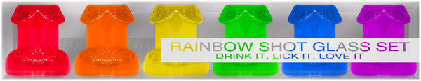 RAINBOW SHOT GLASS SET 6PC-0