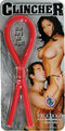Red Clincher adjustable lasso-style cock ring by Nasstoys in packaging with slider bead for customizable fit and enhanced pleasure.