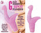Clit Hugger G-Spot Pleaser vibrator in pink, designed for clitoral and G-spot stimulation with ribbed texture.