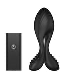 Nexus Bendz Silicone Butt Plug Small Black with flexible arms and secure design for comfort and hands-free wear.