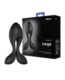 Nexus Bendz Anal Plug Vibrator Large Black packaging with product display and design features.