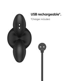 Nexus Bendz Anal Plug Vibrator Large Black with USB rechargeable feature and included charger.