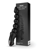 Nexus Bendz Bendable Vibrating Probe Black packaging with probe design for customizable pleasure and vibration functions.