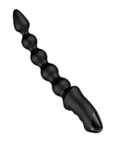 Nexus Bendz Bendable Vibrating Probe Black with flexible spine and rippled design for customizable pleasure.