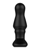 Nexus Bolster Butt Plug with Inflatable Tip Black - remote controlled vibrating prostate plug for tailored sensations.