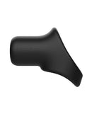 Nexus Rise Liquid Silicone Cock and Ball Sling Black showcasing flexible design and soft texture.