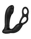 Nexus Simul8 Dual Anal and Perineum Cock and Ball Ring Black featuring prostate stimulation and perineum vibration.