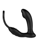 Nexus Simul8 Dual Anal and Perineum Cock and Ball Ring Black showcasing its sleek design for enhanced pleasure.