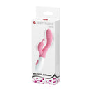 Pretty Love Hyman G-Spot Vibrator Pink packaging with curved silicone design for targeted pleasure.
