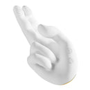 2 Fingers G-spot Clitoral Stimulator with realistic hand-inspired shape and intuitive controls.