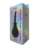 Curious Intimate Anal Cleanser Silicone Douche and Enema product packaging with smooth silicone design.