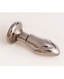 Cristal Black Opal Anal Glass Dildo Vibe Gun Metal, premium borosilicate glass anal toy with a sleek gun metal finish.