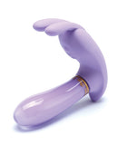 Cristal Royal Touch Glass and Silicone Vibrator showcasing an elegant design with curved shaft and bulbous tip.