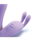 Cristal Royal Touch Glass and Silicone Vibrator close-up showcasing its elegant design and soft silicone texture.