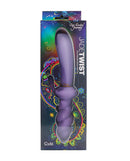 Cristal Jade Twist Glass Rabbit Vibrator in stylish packaging showcasing its elegant design and dual-action features.