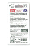 EroRide Clapping Cheeks Pheromone Infused Air Freshener Rose back packaging instructions and warnings.