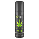 Orgie Hemp Intense Orgasm Arousal Gel bottle showcasing its hemp-infused intimate formula for heightened pleasure.