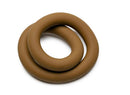 Perfect Fit Hefty Wrap Ring 9 Inch Silicone Cock Ring Gold on a white background, showcasing its flexible design.