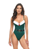 Oh La La Cheri Holiday Elfina Padded Cup Teddy Green S/M featuring playful elf-inspired design with padded cups and marabou trim.