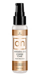 ON For Her Coffee Cake Arousal Gel 1oz - Water-based formula for enhanced female pleasure and intimacy.