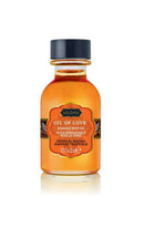 Kama Sutra Oil of Love Tropical Mango kissable body oil bottle 0.75 fl oz