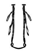 Ouch Deluxe Door Swing Black adjustable straps for hands-free positioning and quick setup.