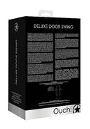 Ouch Deluxe Door Swing Black packaging showcasing product features and instructions on a sleek black box.