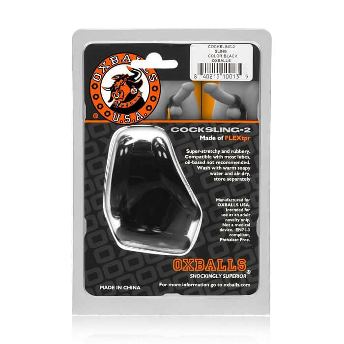 COCKSLING 2 COCK & BALL SLING OXBALLS BLACK (NET)-6