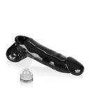 Oxballs Daddy Cocksheath Black showcasing its realistic flared head and glossy finish.
