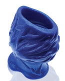 Oxballs Pighole Squeal FF Hollow Plug Blue with textured veining for enhanced grip and stretch during play.