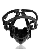 Oxballs Watersport Strap on Gag Black with secure strap design for fetish and watersports play.