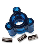 Oxballs Heavy Squeeze Ballstretcher Space Blue with stainless steel weights.