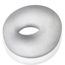 Oxballs Bigger OX Cock Ring Clear Ice, a soft silicone cock ring designed for comfort and durability.