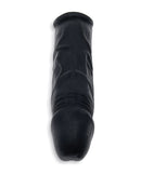 Oxballs Dicker Adjust-Fit Penis Extender Black Ice in black silicone, designed for enhanced size and comfort.