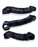 Oxballs Muscle Bandit Cocksheath Black - three variations showcasing the sleek design and slimmest profile in the Muscle line.