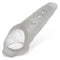 Oxballs Snake Deep-Reacher Silicone Cocksheath in Clear Ice, 11+ inches with adjustable inserts for a custom fit.