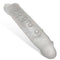 Oxballs Snake Clear Ice Silicone Cocksheath with veiny texture for enhanced sensation and customizable fit.