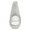 Oxballs Snake Deep-Reacher Silicone Cocksheath in Clear Ice, featuring veiny texture and custom fit inserts.