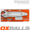 Oxballs Snake Cocksheath in Clear Ice, featuring customizable fit inserts and veiny texture for enhanced sensation.