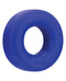 Hunky Junk HUJ C-Ring Cobalt Blue stretchy cock ring by Oxballs for comfortable and effective grip during playtime.