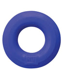 Hunky Junk HUJ C-Ring Cobalt Blue - Stretchy and versatile cock ring by Oxballs for enhanced play and stamina