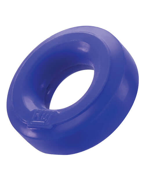 Hunky Junk HUJ C-Ring in Cobalt Blue by Oxballs - Stretchy and versatile cock ring for enhanced play and comfort